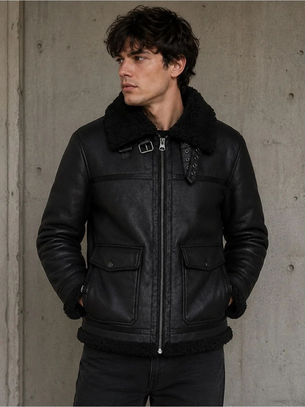 🇺🇸FIRM PRICE🇺🇸 Levi's faux shearling Aviator rancher jacket